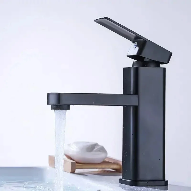

Black/Bathroom Faucets Hot and Cold Mixer Faucets Vanity Bathroom Kitchen Deck Mounted Bathroom Sink Faucets Shower enama