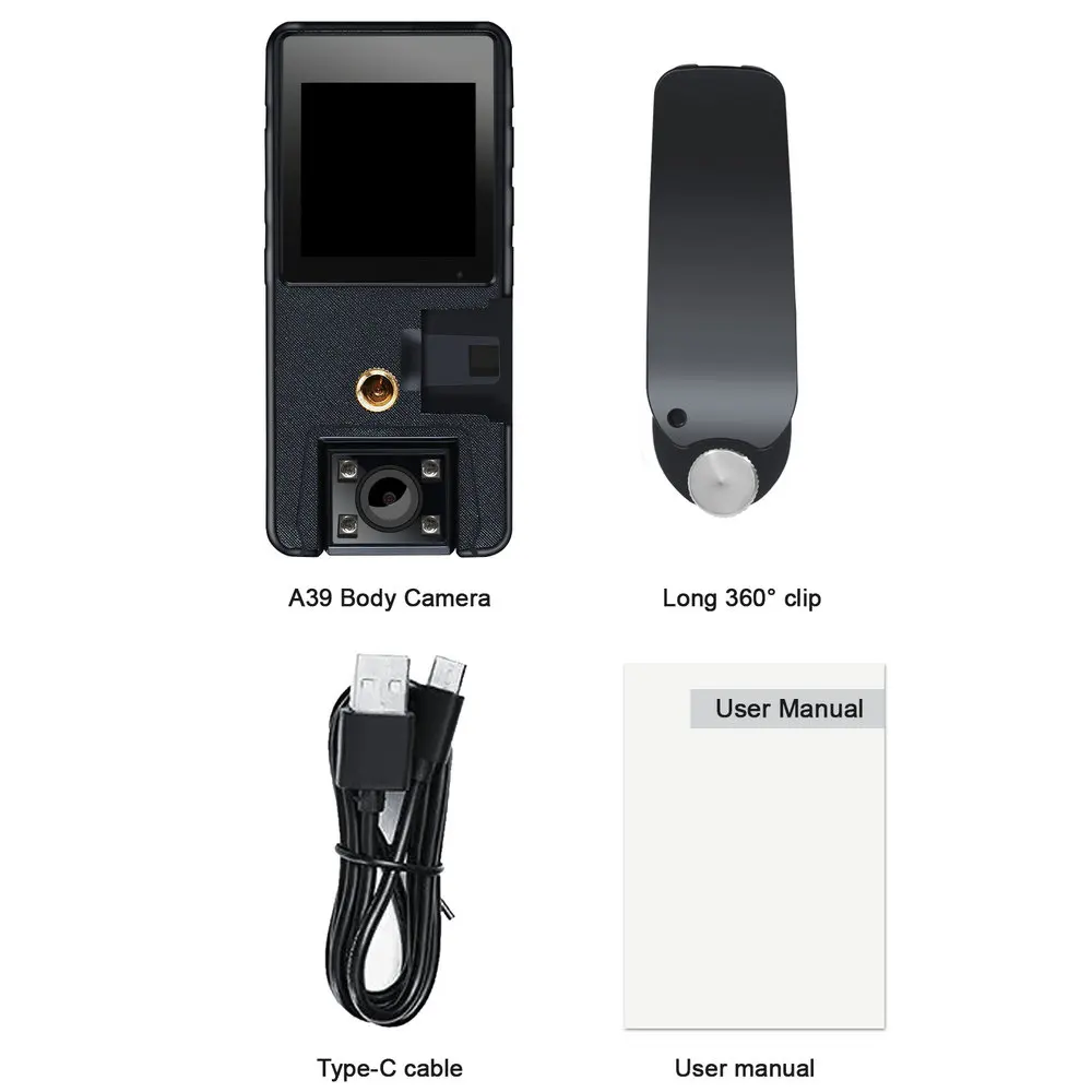 Vandlion A39 1080P Action Cam Infrarot-Nachtsicht Full HD Mini-Kamera Dashcam Kleiner Camcorder 180 Grad am Körper getragene Kamera – Detail 2