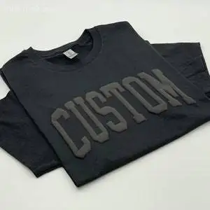 Custom Puff Print Sports Shirt Personalized Team Name & School Mascot Design Embossed Detail