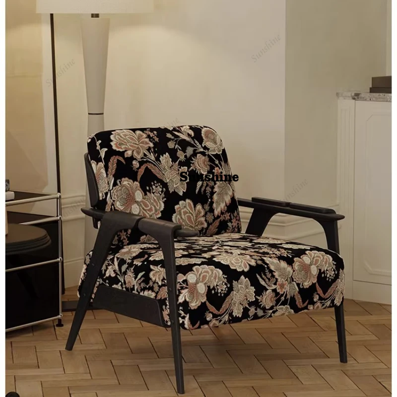 

Средневековый одноместный диван в стиле ретро, кресло для гостиной, французское кресло для балкона