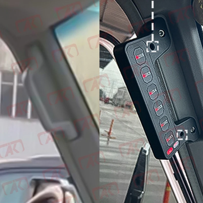 6 Gang Wireless Armrest Light Control Grab Handle Switch Panel for Toyota Landcruiser 70series LC71 LC76 LC79 view 3