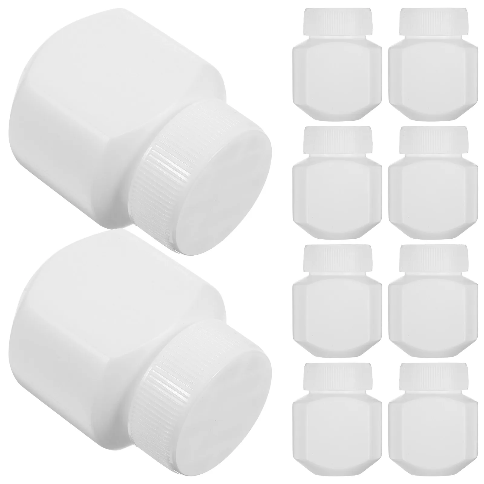 

10Pcs Health Supplement Bottles Hdpe Light-Blocking Pills Organizer Capsule Medicine Storage Portable Sealing Container Travel