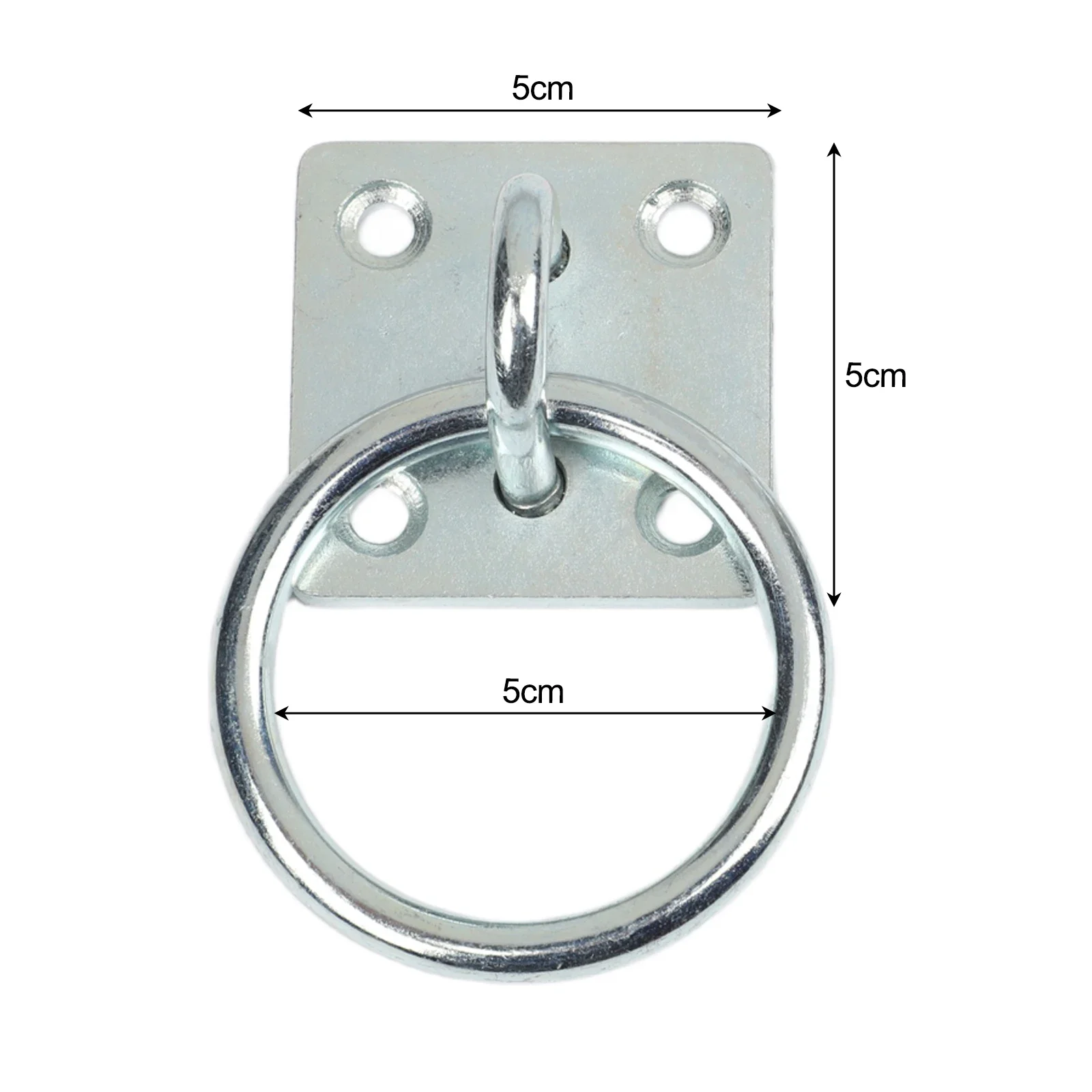 Equestrian Tie Ring Stable Tie Ring For Stables Metal Tie Loop Secure Anchor Point Screw Or Bolt Installation Silver