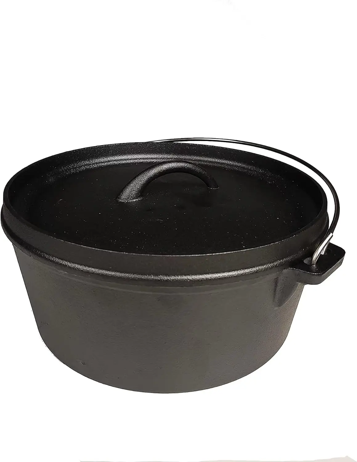 مجموعة أواني الطبخ للتخييم في الفرن الهولندي من الحديد الزهر مع صندوق تخزين للحمل