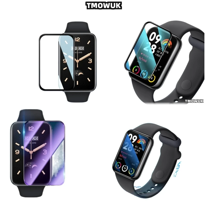 

For Xiaomi Band 4 - 10 Pro Flexible Soft Screen Protector PMMA Film Full Cover 3D Curved Anti - Scratch
