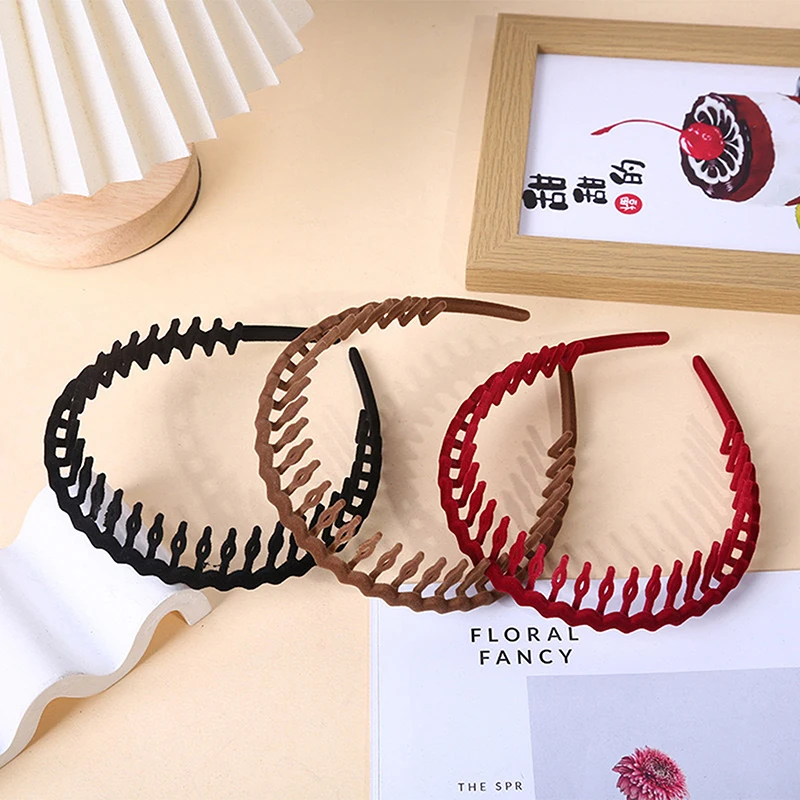 Fashion Matte Hair Hoop Non-Slip HairBand Female All-Match Press Hair Head Buckle Bezel Headband Girl Serrated Hair Accessories