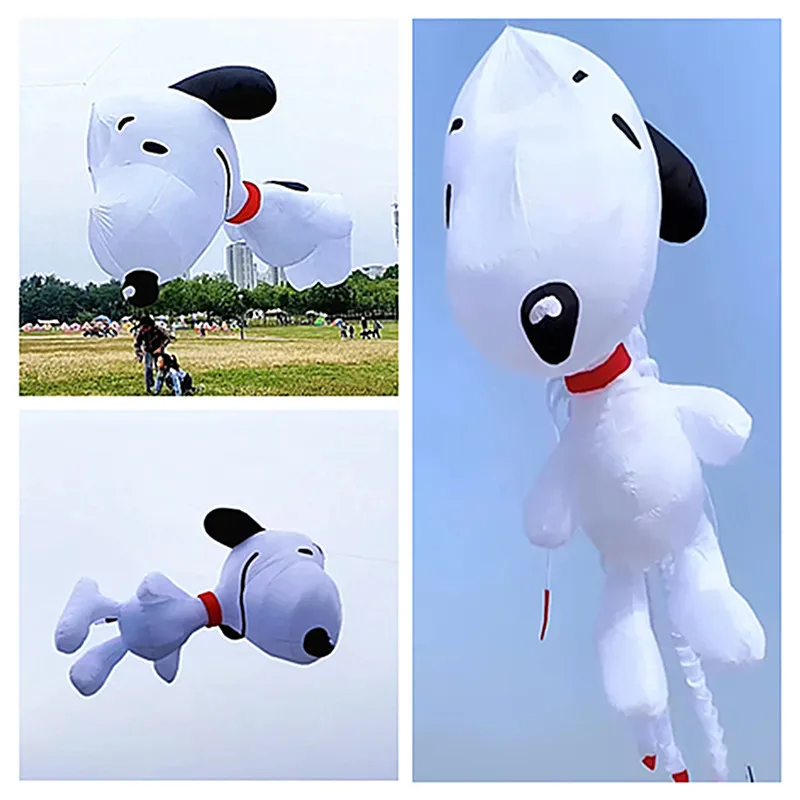 

Free shipping 7m dog kite Soft kite multi-color fabric splicing skate pendant kite giant soft kites for adults outdoor games