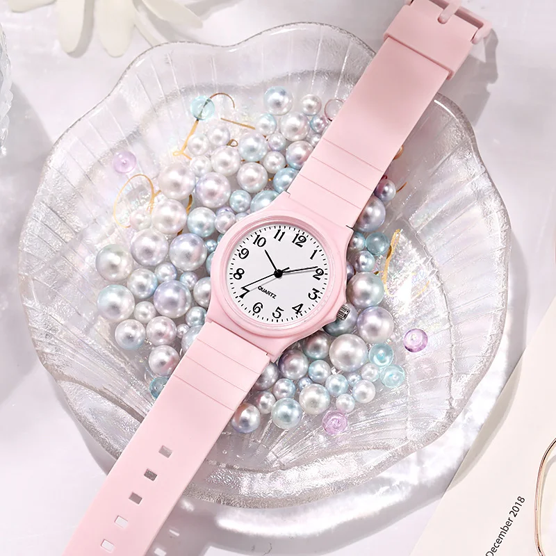 Simple Fashion Quartz Watch for Women Students Wrist Watches Silicone Strap Watch Wholesale Reloj Mujer Elegante Reloj De Mujer