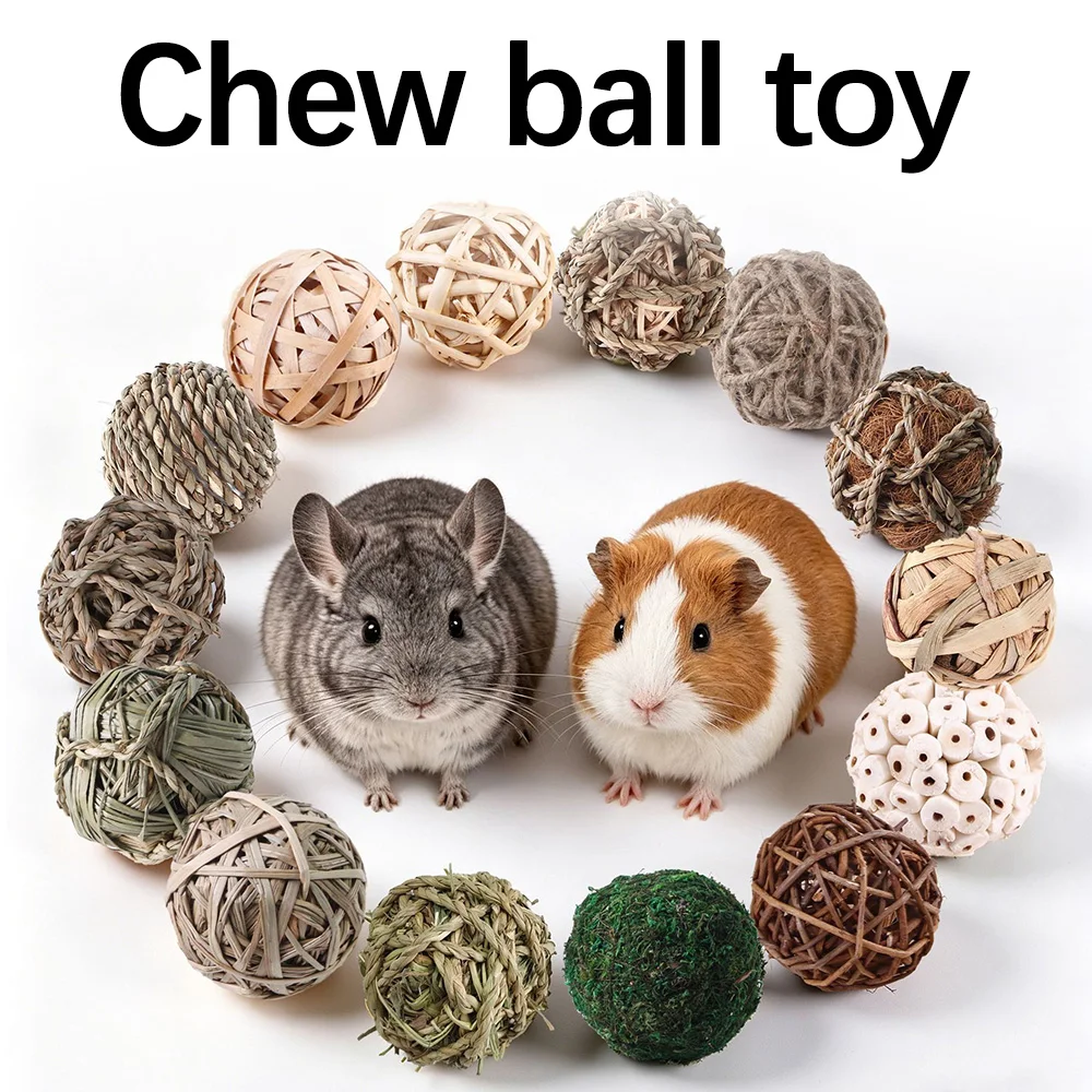 Pet Rabbit Guinea Pig Totoro Fun Toy Set Hamster Rabbit Rabbit Teeth Grinding Supplies Pet Teeth Grinding Snack Set