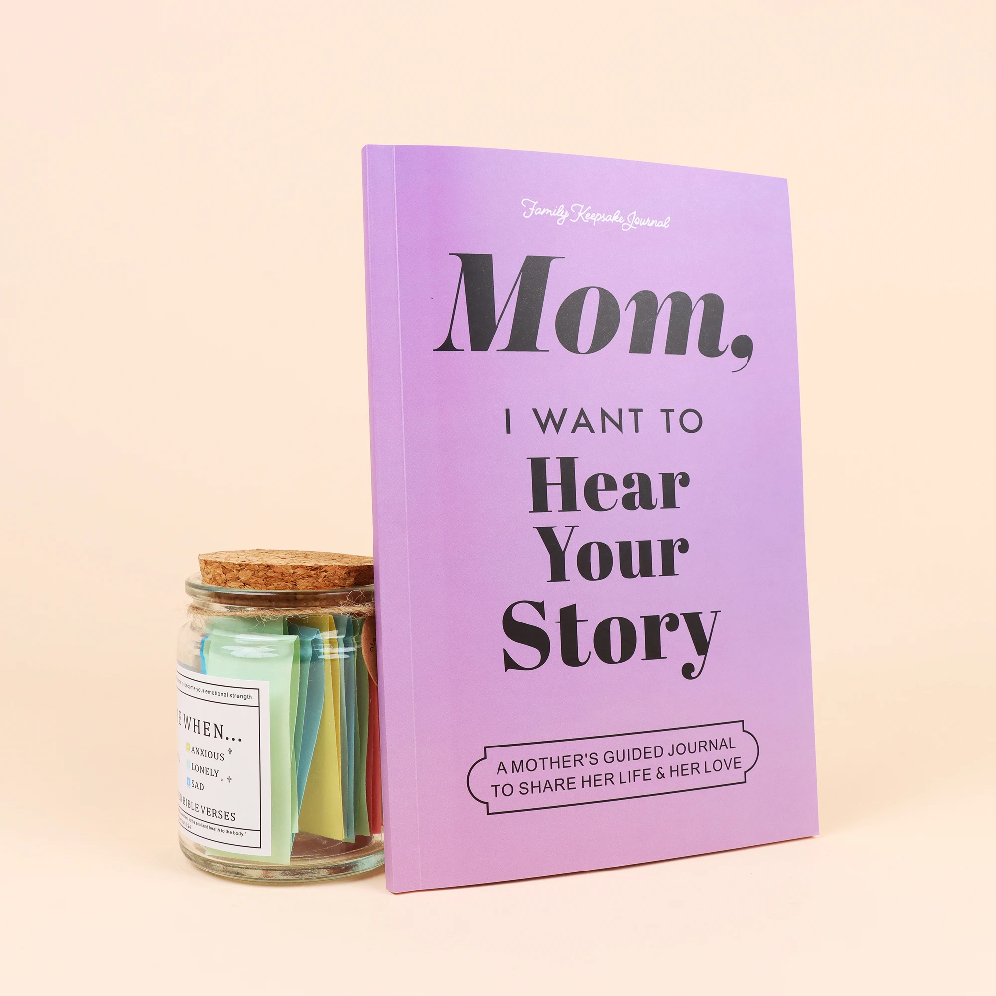 Tell me your life story, Mom - Parent-child guidance emotional diary, perfect Mother's Day and Christmas gift, paper cover memor