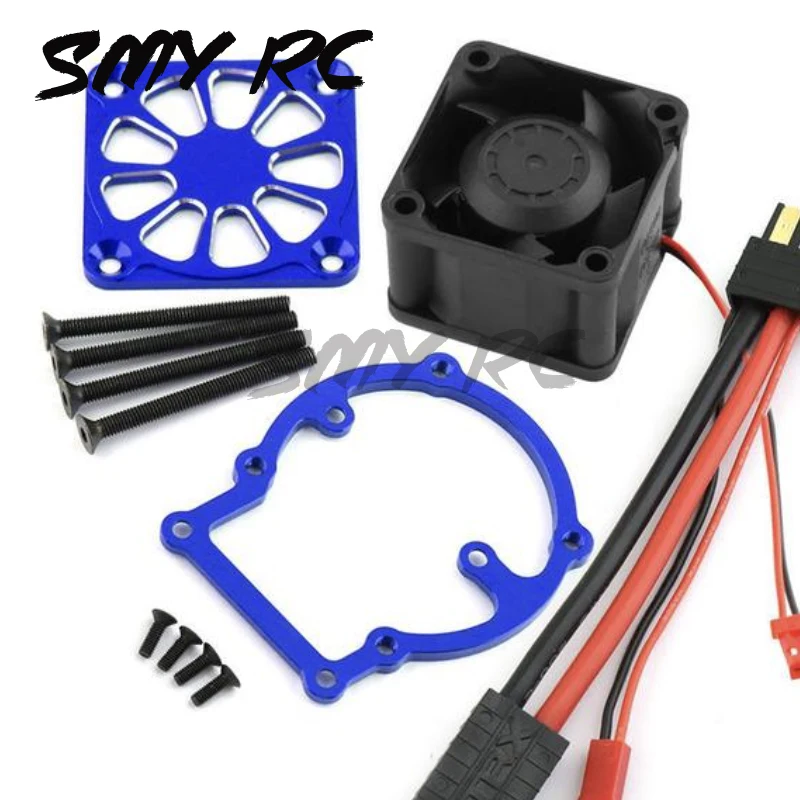 Pièces de mise à niveau de voiture RC pour Traxxas 1/8, moteur d'aquarium, dissipateur de chaleur, ventilateur de refroidissement, camion monstre