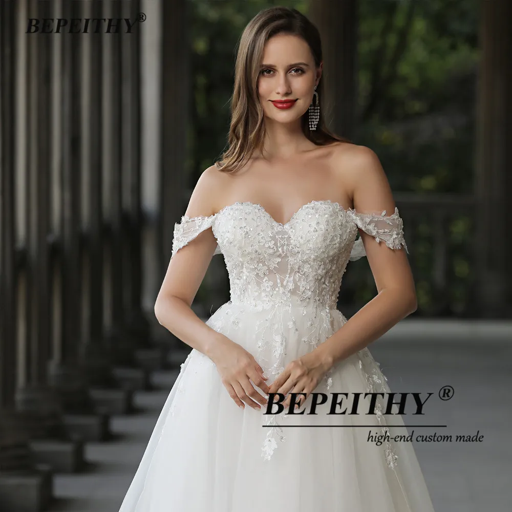 BEPEITHY-Robes de mariée chérie personnalisées pour femmes, robe de plage Boho A-Line, grande taille, hors des patients initiés, dentelle