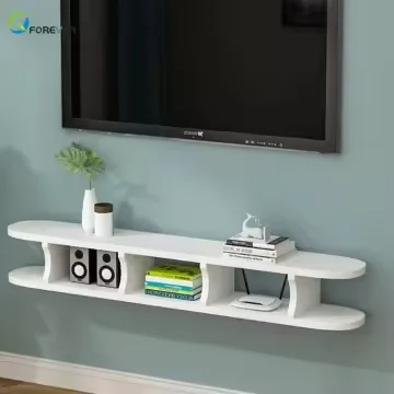 Mueble de TV Moderno y Minimalista, Estante de Pared con Altura Ajustable, Mueble de Salón para Apartamentos Pequeños, Estilo de Madera de Panel