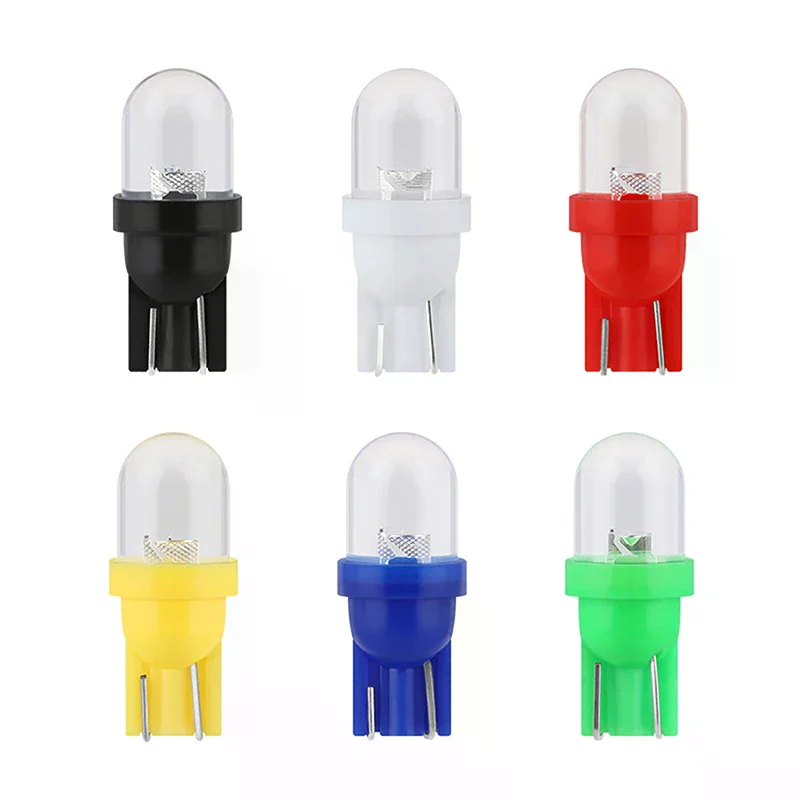 10Pcs Transparent Lens Instrument Cluster Panel Car Door Lights 12V Led Bulb T10 W5W 555 158 192 168 194 Arcade Pinball Light