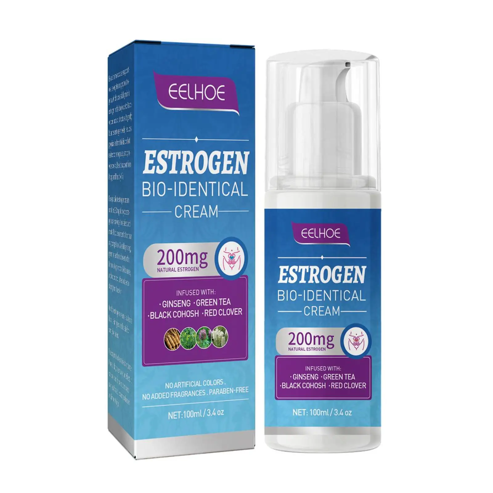 100ml Estrogen Relief Cream Natural Ingredients Women Menopause Balancing Cream Portable Relieve Massage for Health Body Care