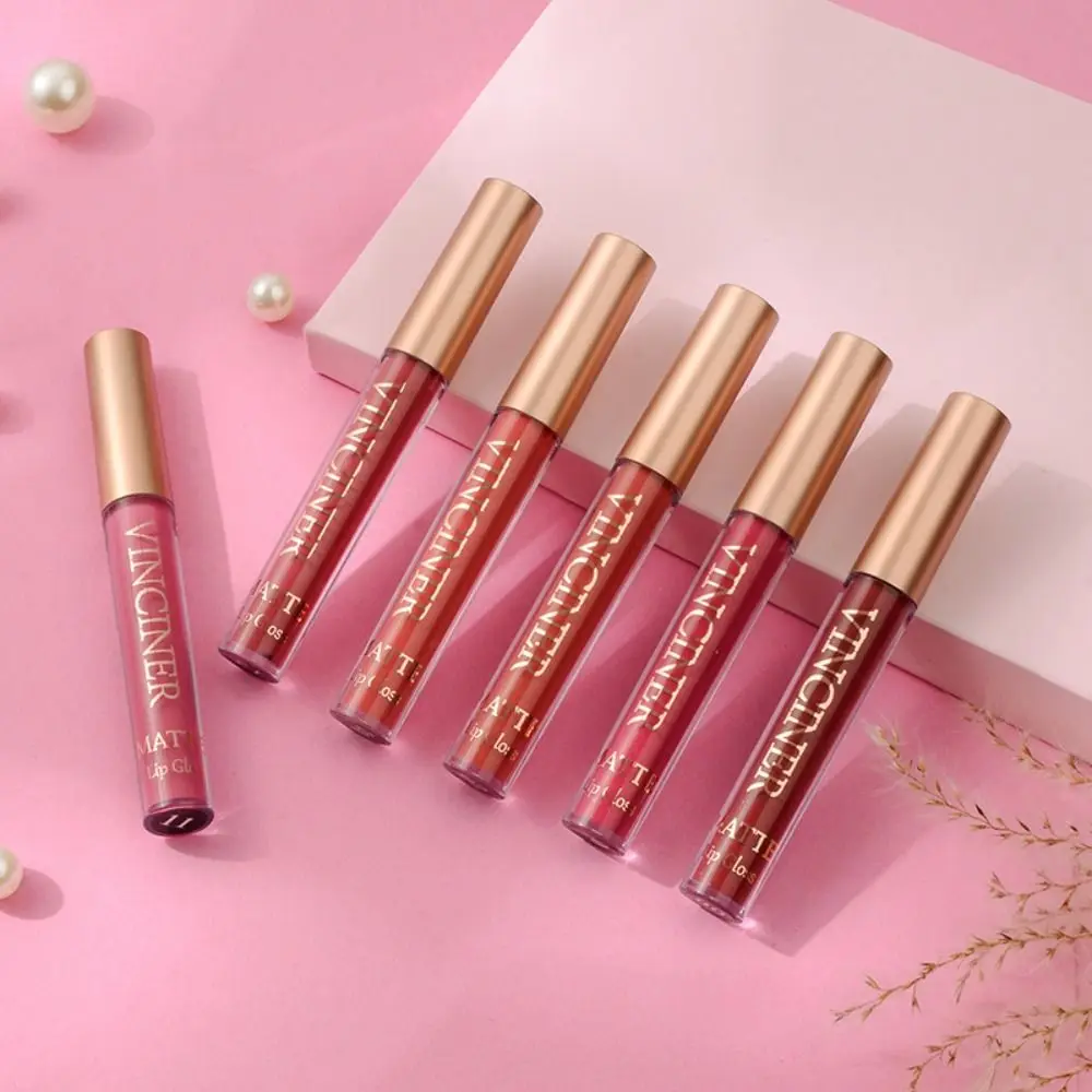 

Simple Long-Lasting Liquid Lipstick Matte Smooth Red Velvet Lipstick Blush Tint Makeup Lip Care Girls