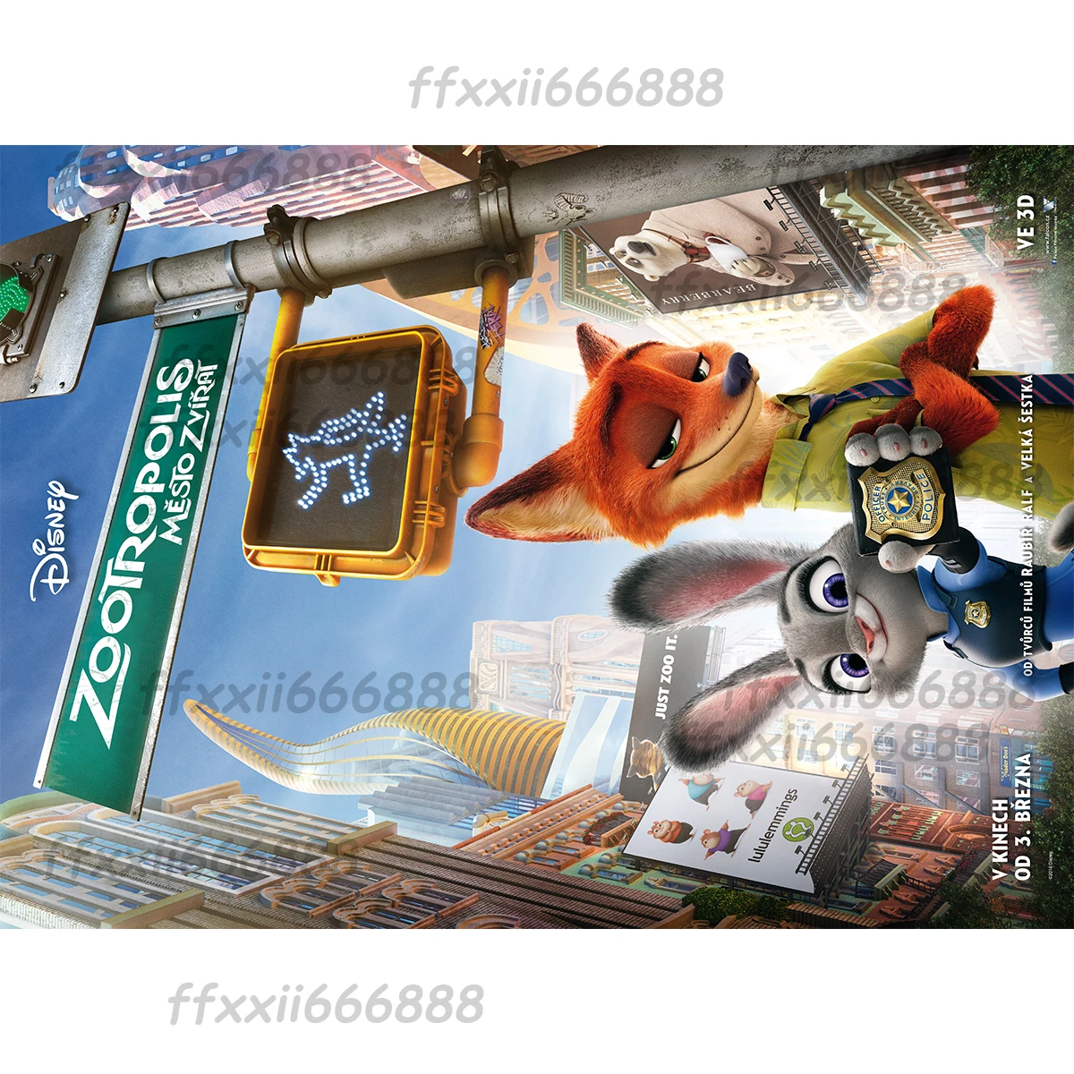 Disney Zootopia 108/200/300/500/1000pcs jigsaw puzzle  wooden gift