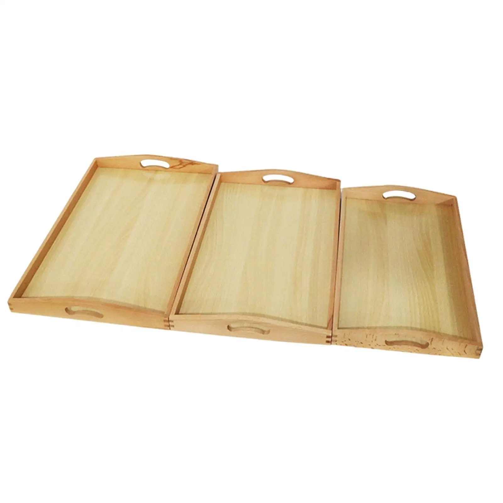 3Pcs Montessori Wooden Sorting Tray Developmental Receives Pallet Early Learning