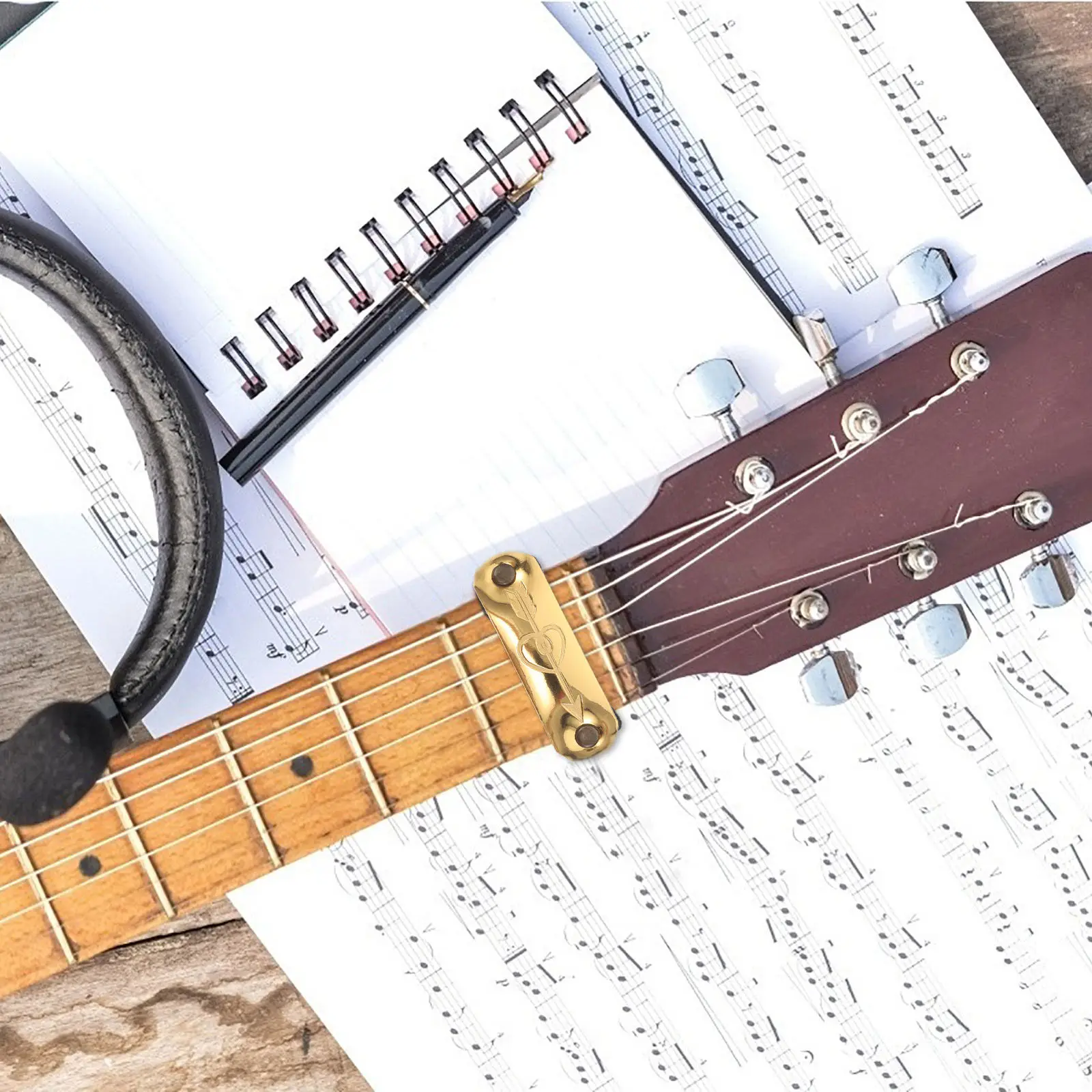 Guitar String Mute Dampener Elastic Fret String Wrap Adjustable Acoustic Electric Bass Quiet Practice Noise Reducer Beginner