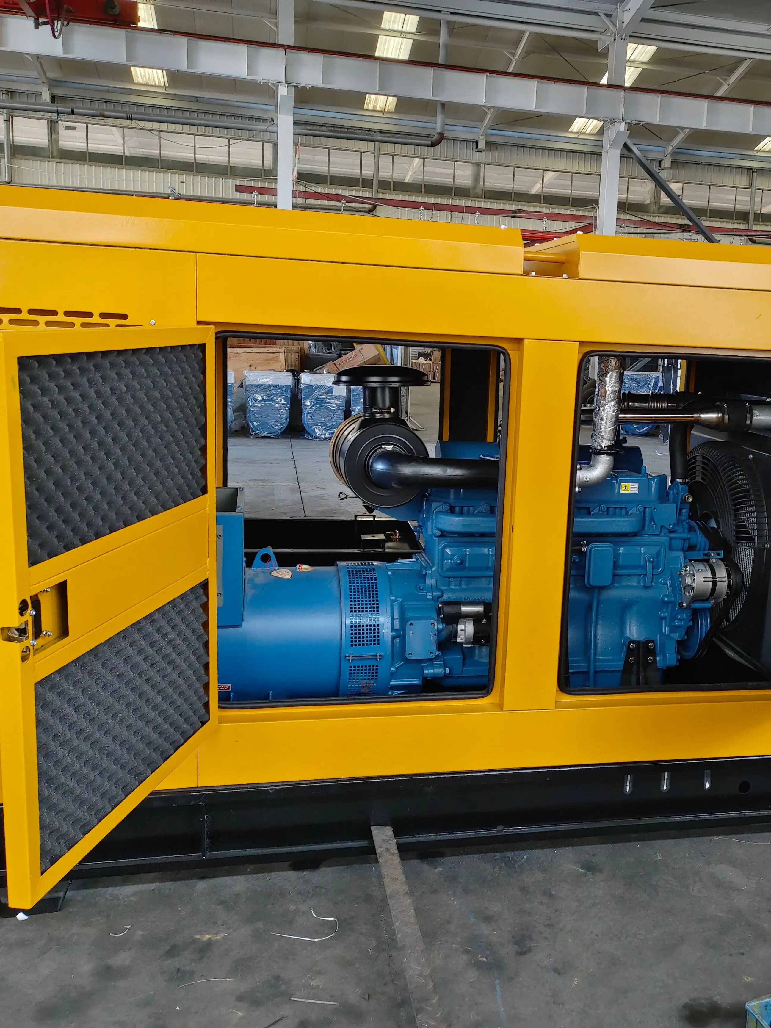 China supplier Weifang Ricardo 150kw 187.5kw  50Hz silent diesel generators power with brush alternatorr and base fuel tank