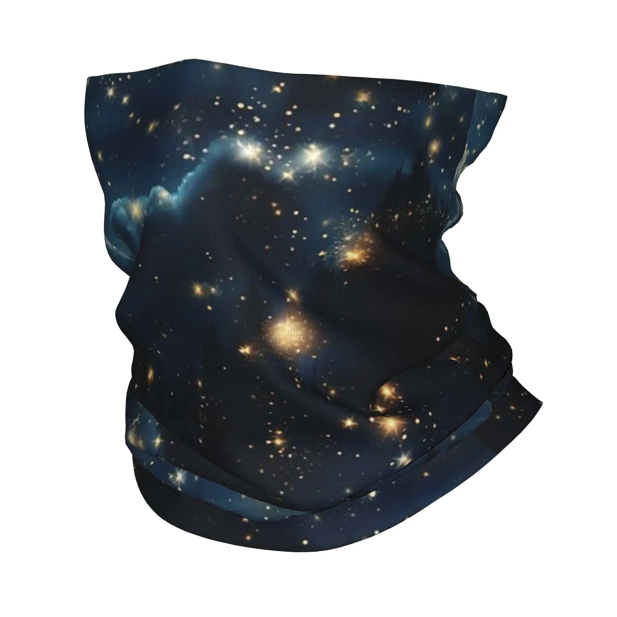 Constellation Star Clusters Galaxies Print Halloween Bandana Neck Gaiter Printed Wrap Scarf Warm Balaclava Hiking Fishing Unisex