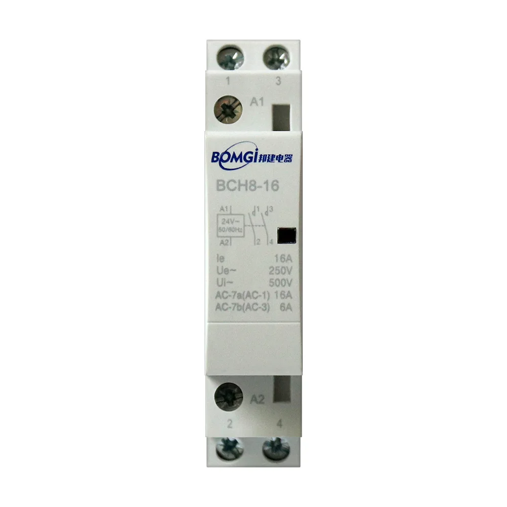 Contactor 220V Contactore Bobina Rele 230V 24V Y Nc Din Rail Household Modular 2No 2Nc 1No 240V 2P 110V Vac Silence Relai