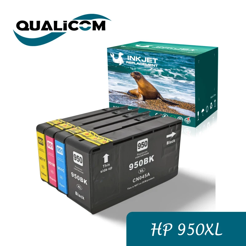 1SET 950XL 951XL Printer Cartridges Compatible with for HP Officejet Pro 8610 8620 8600 8600 8100 8630 8640 8660 8615 8625 251dw