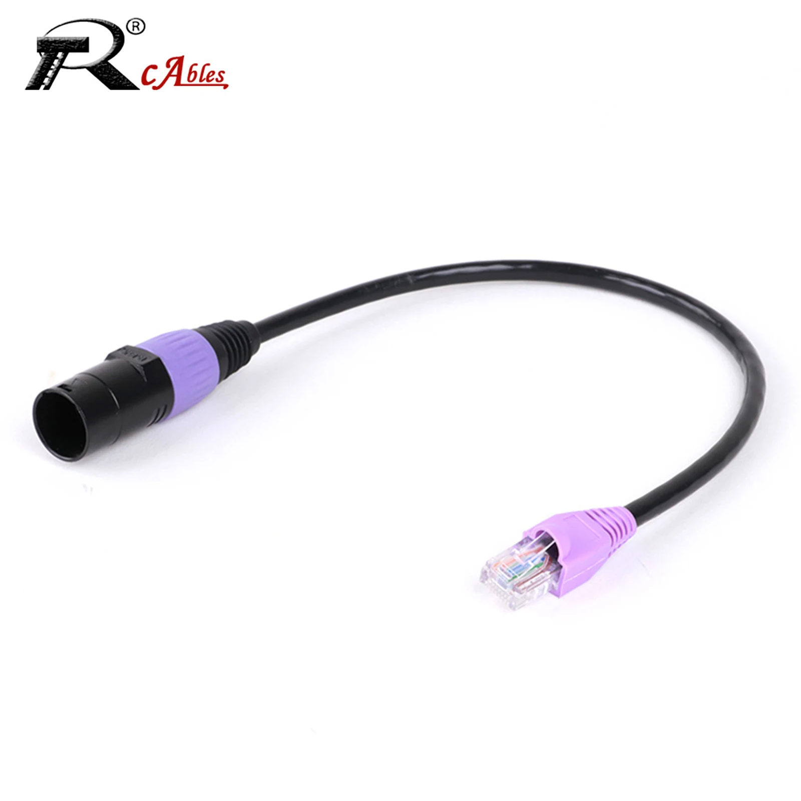 

1PC CAT6 Stage Ethercon RJ45 8P8C UTP Cable High Speed Cord Both Ends with Colorful Unshielded Zinc Alloy Connectors 0.3M-100M