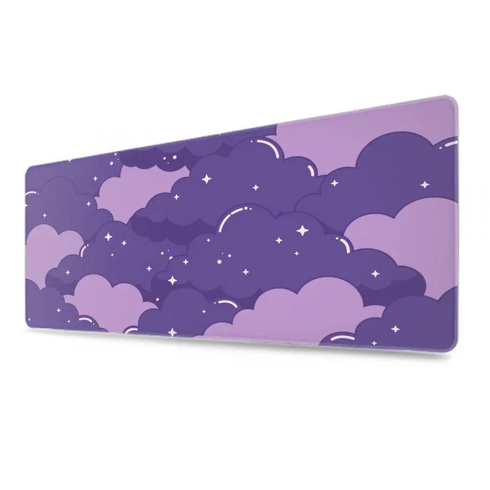 Pink Clouds Mouse Pad Sky Large White Mouse Pad PC Gaming Accessories Landscape Rubber Computer Great Off Wave Cloud Desk Mat