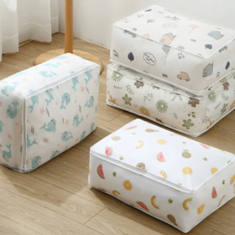 

Clothes Storage Bag Moisture Proof Clothing Box Quilt Sorting Bag Folding Storage Bag Basket Of Dirty Clothes Laundry Basket