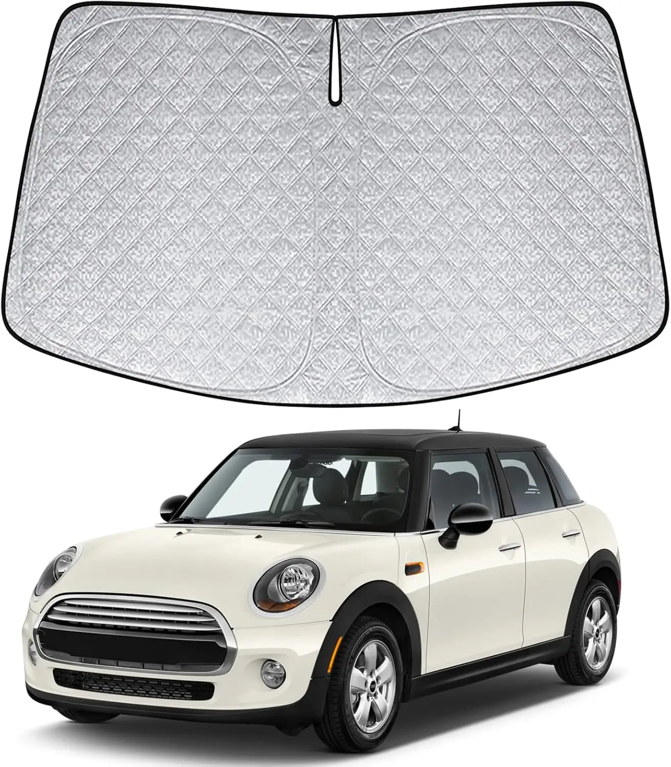 

6 Layers Front Windshield Sun Shade Custom Fit for 2015-2024 Mini Cooper