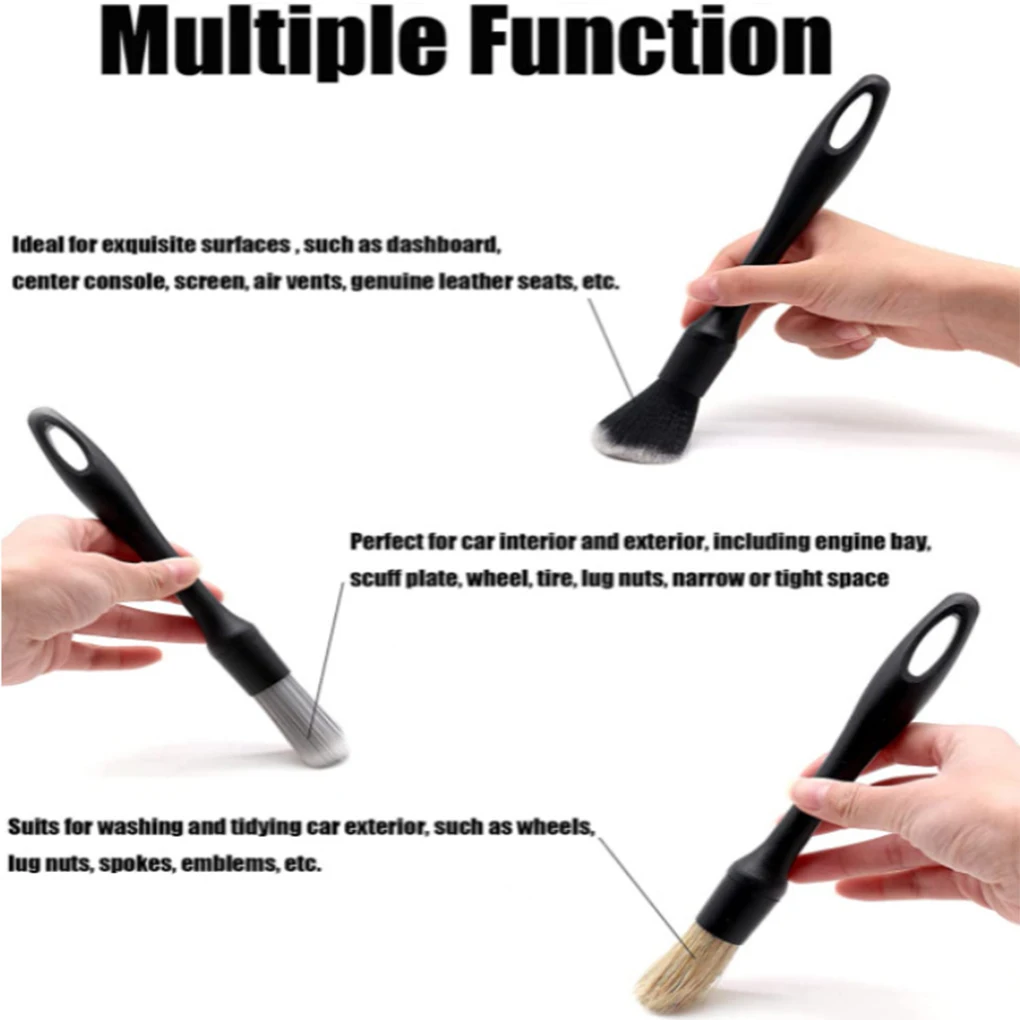 

3 Pieces/Set Auto Detailing Brush Universal Handheld Automotive Brushes