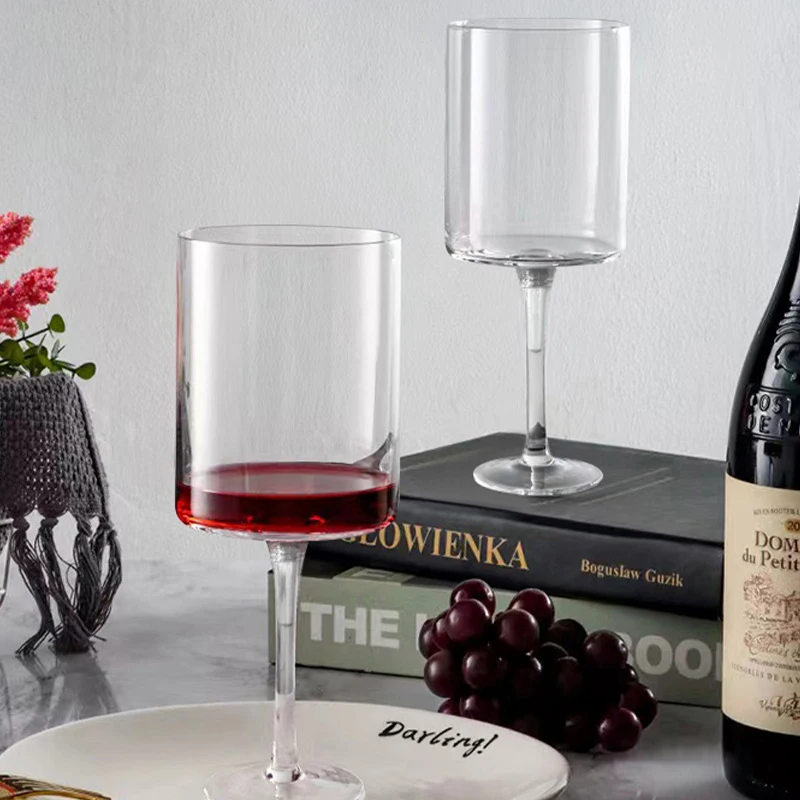 【QTG331】 Taza de cóctel de champán de 14OZ Copa de vino tinto Taza de bebidas de plástico con patas altas