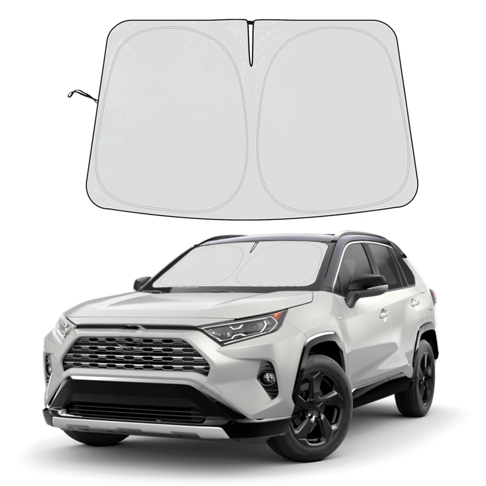 Car Front Window Sunshades Cover Driver Windshield Sun Visor Shade Protector Parasol Coche Sunscreen Anti-UV For Toyota RAV4