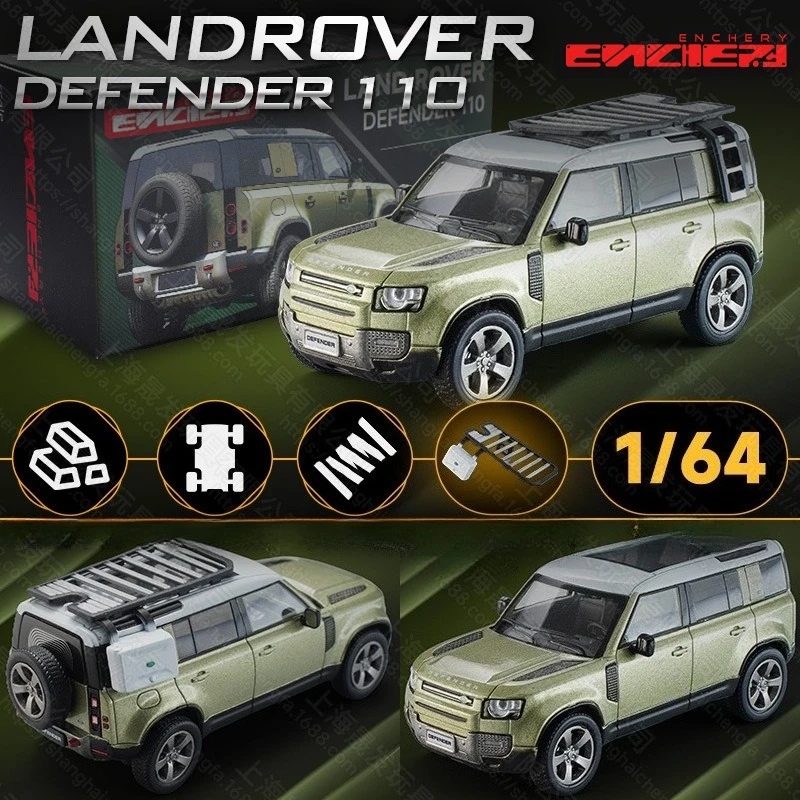

ENCHERY 1:64 Land Rover Defender 110 Alloy SUV Car Model Collection Off Road Vehicle Toy for Children Boy Miniature Voiture