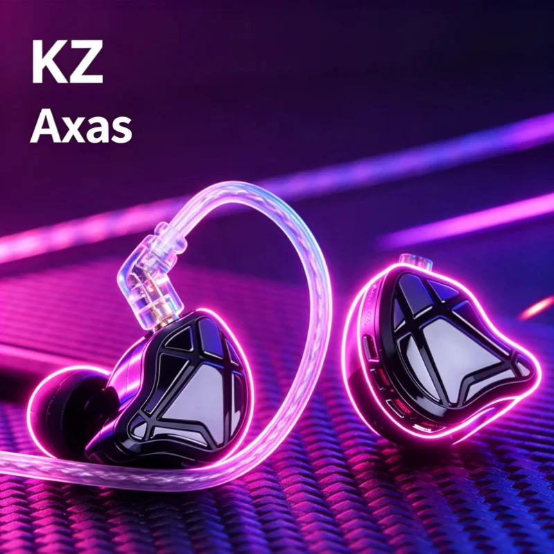 KZ Axas Wired Half In Ear Gaming Headset FPS Radar Precise Locking 3.5mm USB Type C For PC Mobile Esports Best Christmas Gift