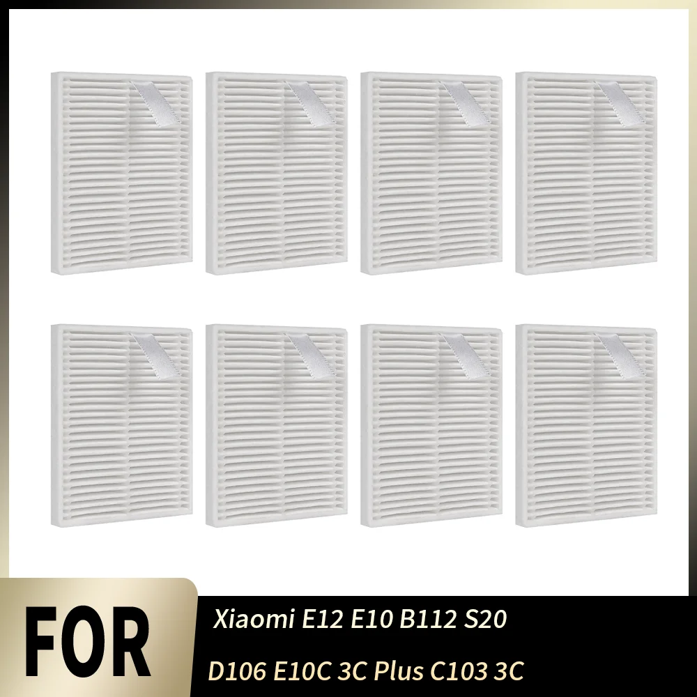 Roboter-Staubsauger HEPA-Filter Ersatzteile für Xiaomi E12 E10 B112 S20 D106 E10C 3C Plus C103 3C Enhanced Modelle