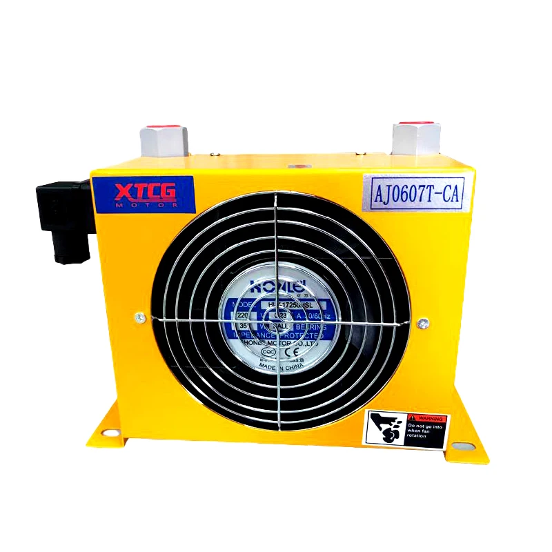 

New AH & AJ Series Aluminum Hydraulic Oil Radiator Heat Exchanger with Fan Oil Cooling Air Cooler Hydraulic Parts