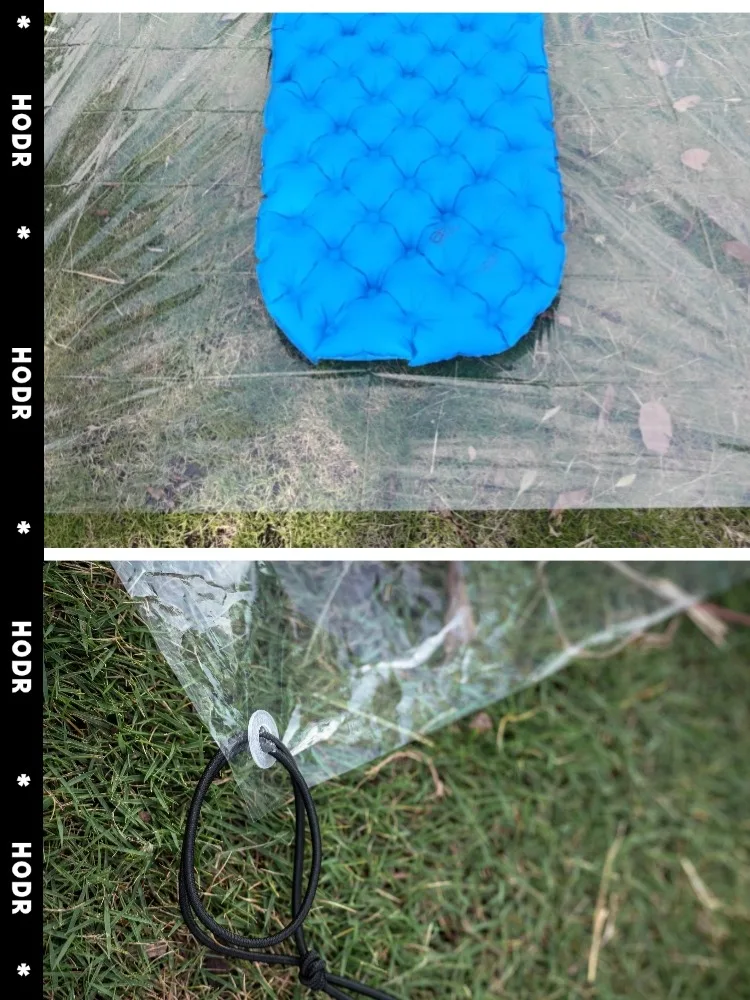 【HODRGEAR】Ultraleichte, wasserdichte Zeltunterlage aus Polycro, kompakte, tragbare Campingausrüstung, Wanderunterstand. – Detail 10