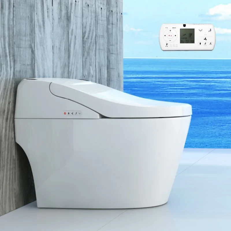 Integrated intelligent automatic flip toilet without water pressure limit toilet with water tank