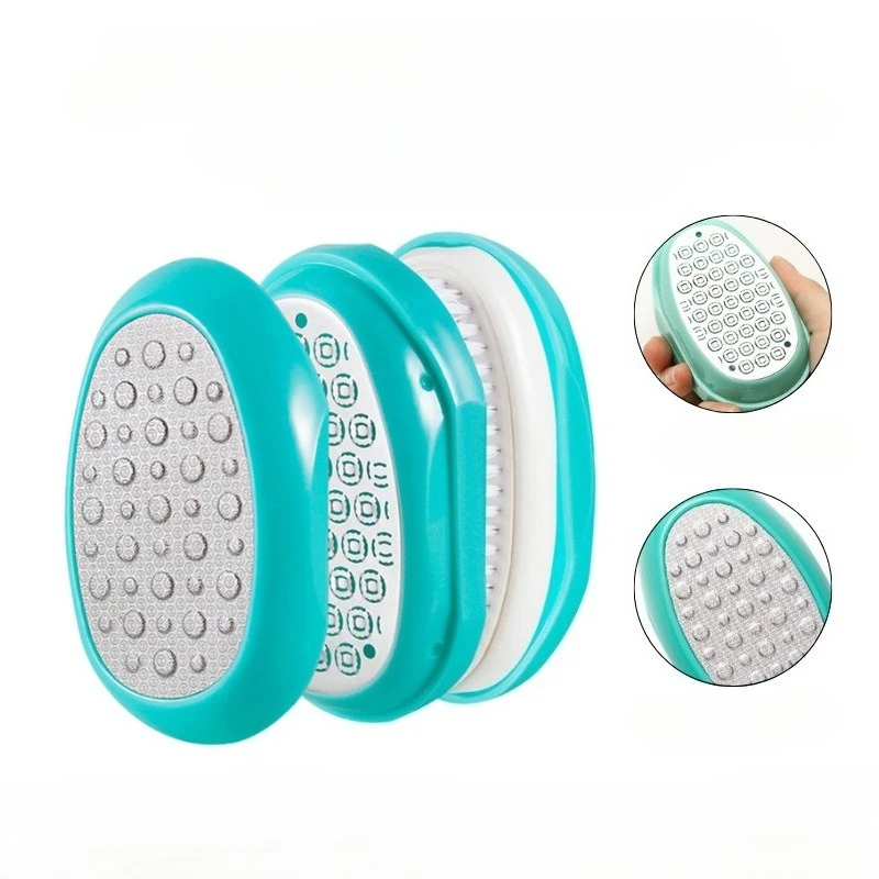 Broyeur de pieds domestique pour frottement des pieds, élimine les peaux mortes, les callosités des pieds cornées, lime trois en un en acier inoxydable