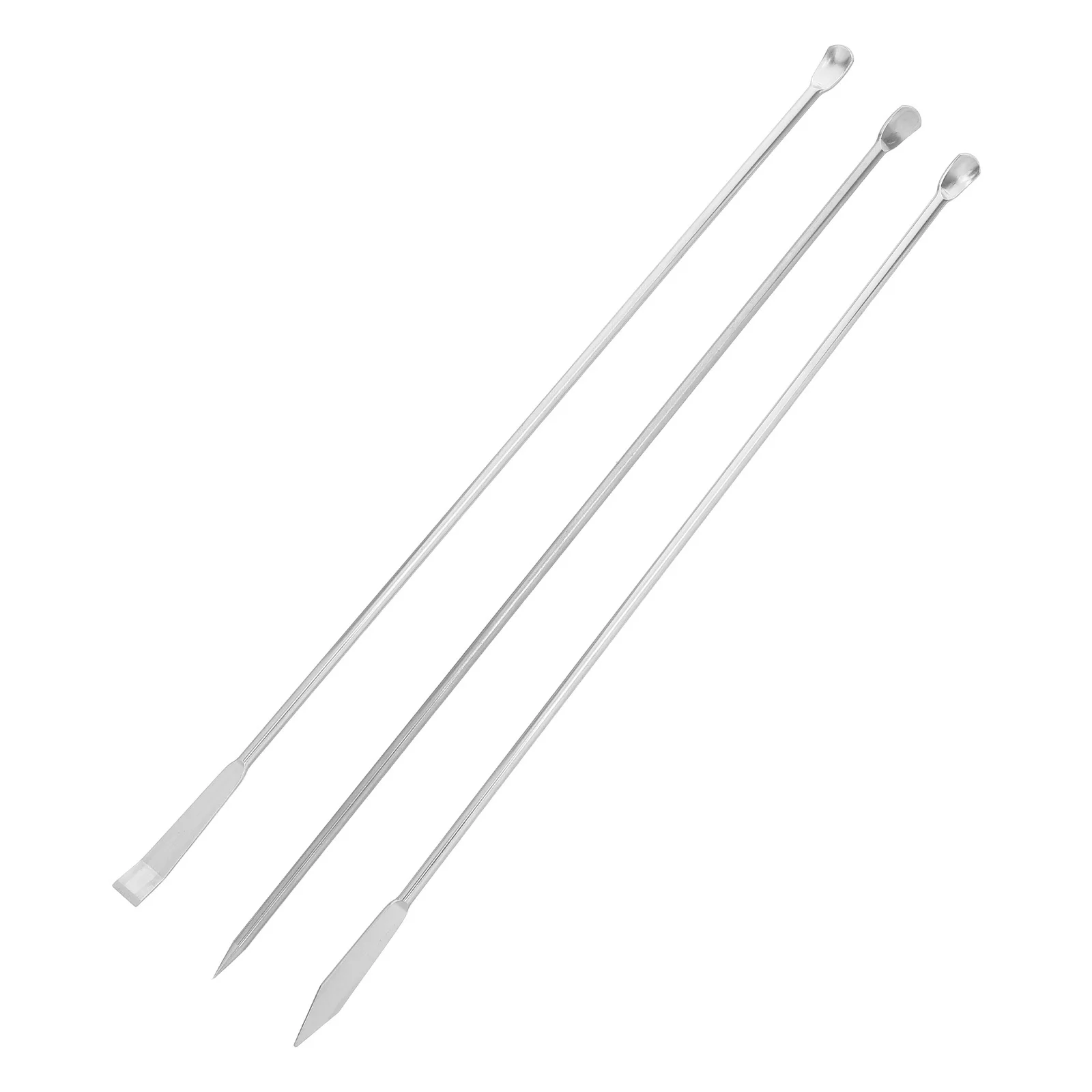 

3Pcs Microspoon Stainless Steel Lab Sampling Precision Weighing Mixing Spatula Ergonomic Handle Chemical Resistant