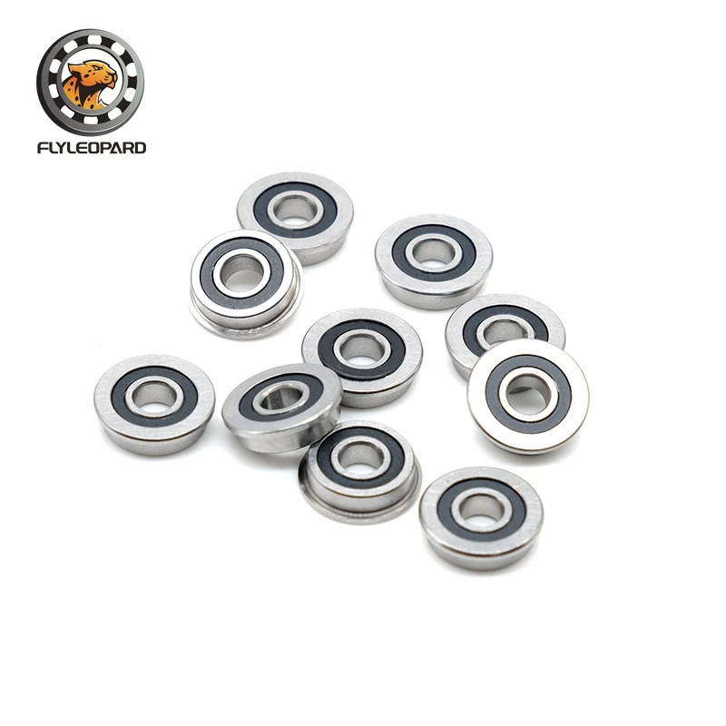 5/10Pcs  F695 2RS Bearing 5x13x4 mm  ABEC-7 Flanged Miniature F695 RS Ball Bearings F695RS For VORON Mobius 2/3 2/4 3D Printer