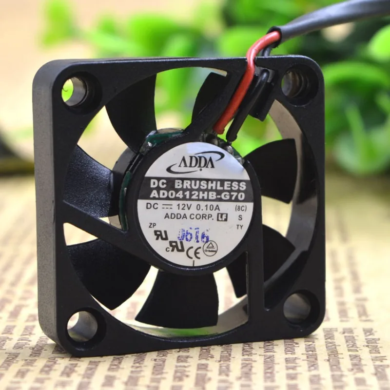 New Cooler Fan for ADDA AD0412HB-G70 12V 0.10A 4cm 4010 Dual Ball Super Silent Cooling Fan 40*40*10mm