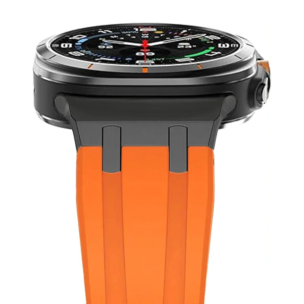 Luxury Rubber Band for Samsung Galaxy Watch 7 Ultra 47mm Soft Silicone Sports Correa for SAMSUNG GALAXY ULTRA 47MM Men Bracelet