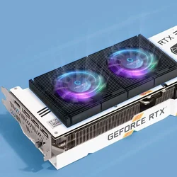 Rtx4090/4080 gpu Kühlung Back plate Aluminium, Videosp eicher Vram Kühler Panel PWM Dual Fan DIY Gamer Kühler