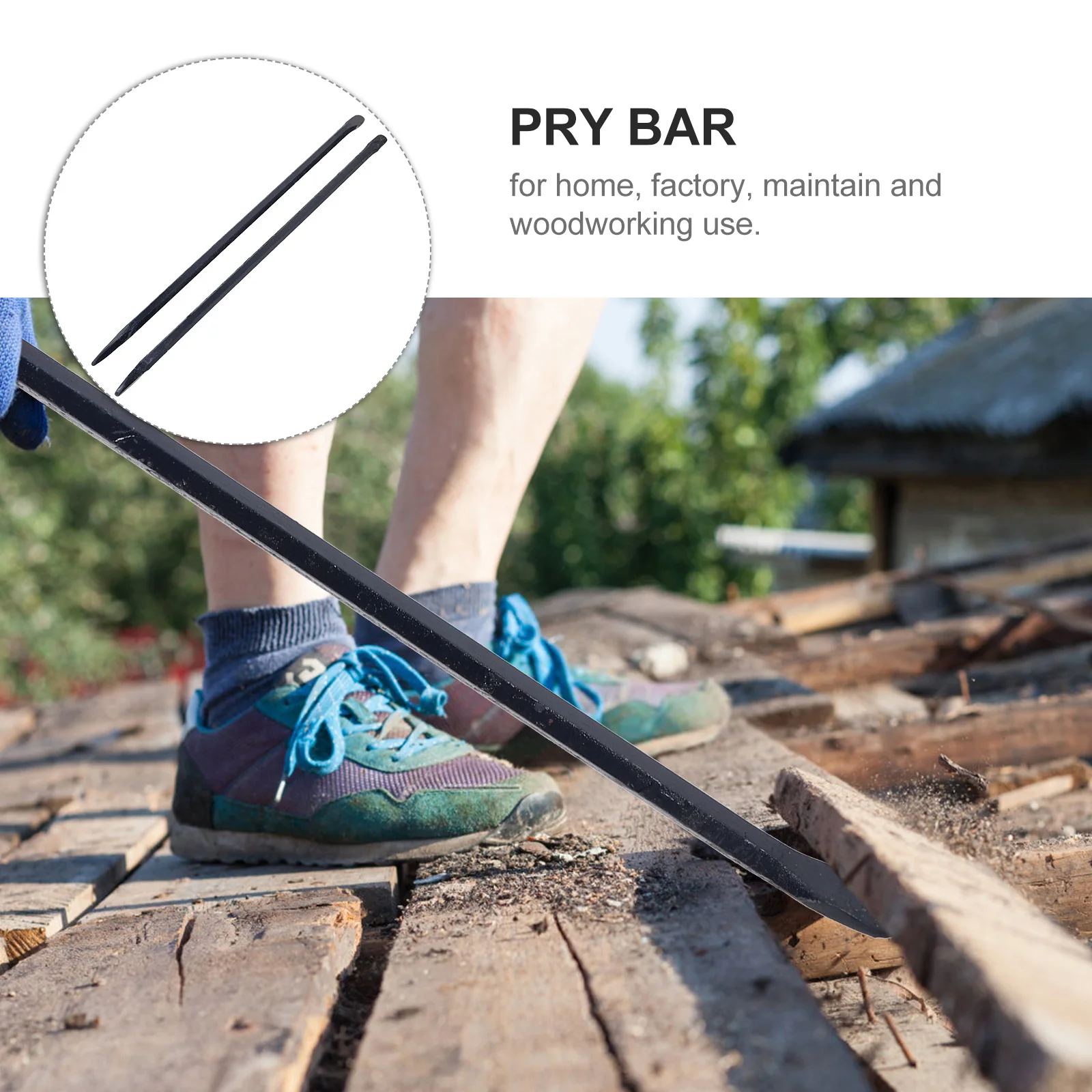 

2Pcs Nail Puller High Carbon Steel Durable Staple Remover Portable Lightweight Handheld Pry Bar Home Factory Carpentry Tools