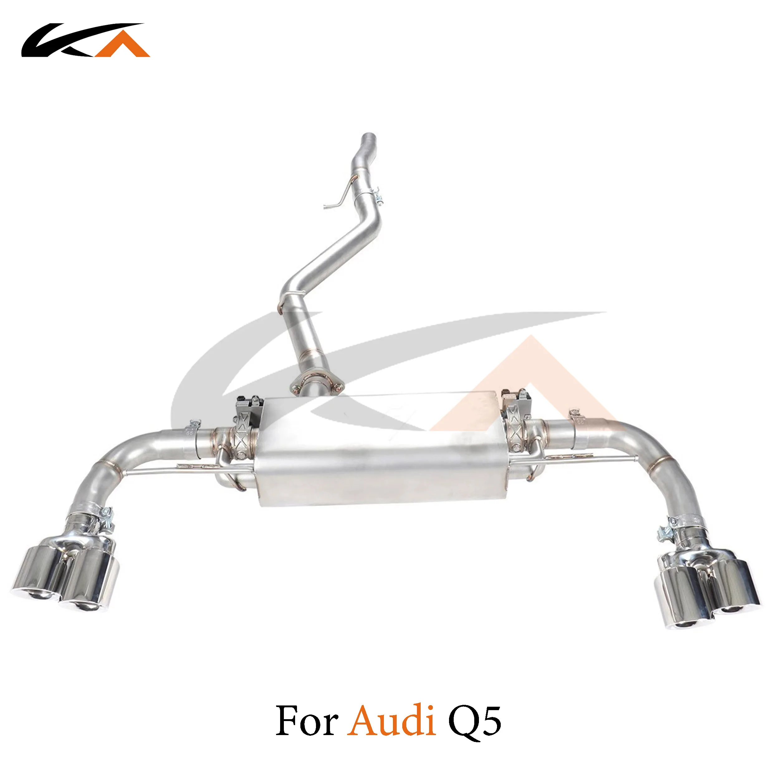 

KA Tuning exhaust system parts stainless catback for Audi Q5 2.0T upgrade SQ5 rear section performance muffler valve