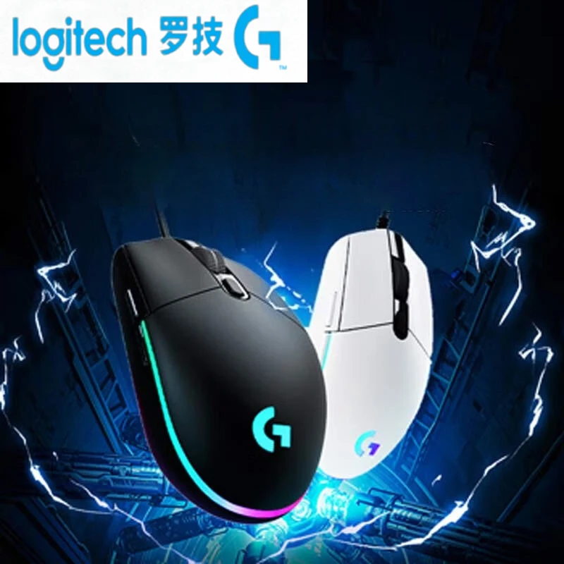 LogitechGG304 G102 Wired Mouse Mechanical Button Gamer Mice Computer Mouse RGB Rechargeable Mouse for PUBG Laptop PC