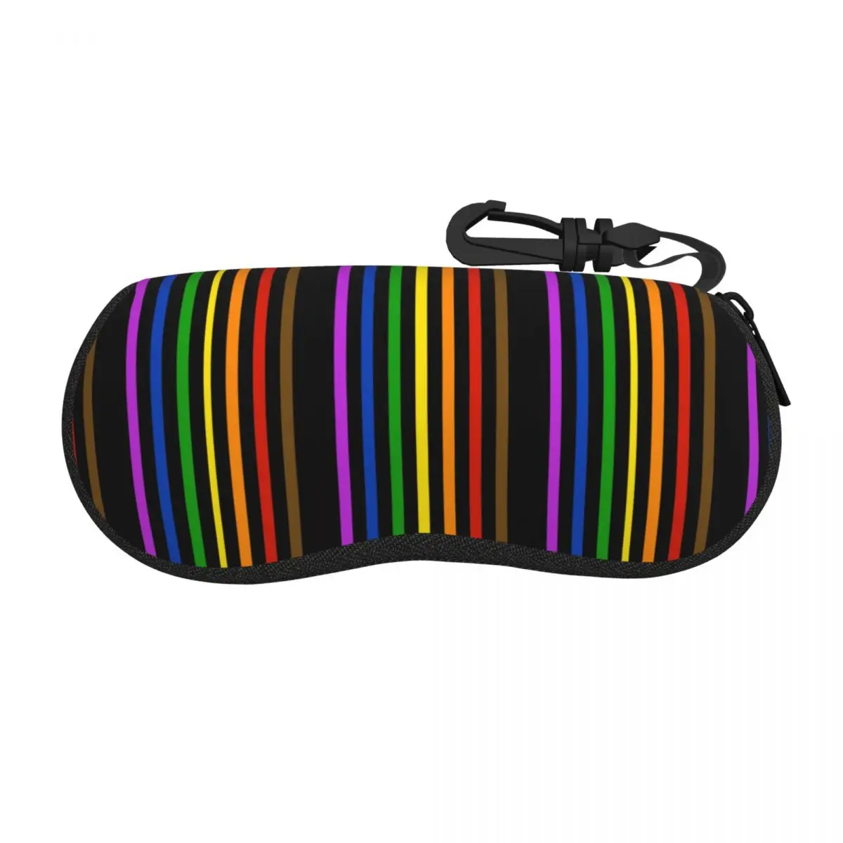 Custom Philadelphia Rainbow Pride Vertical Stripes Sunglasses Soft Case Neoprene Zipper Lesbian LGBT Rainbow Shell Eyeglass Case